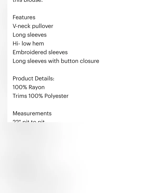 Jonny Was Embroidered Gina Long Sleeve Blouse Tubic In Black - Picture 14 of 14